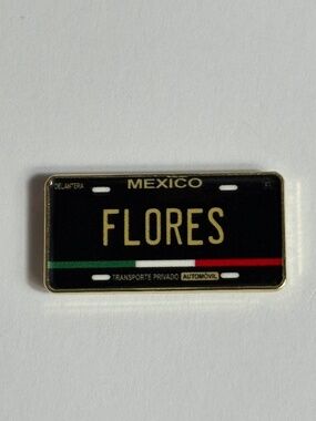 Mexico Flag Flores Name License Plate Hat Pin Pins Hats Fitted New Era Hatpin